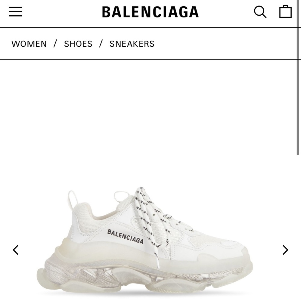 Balenciaga triple S cream/white